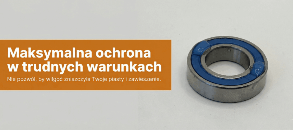 Uszczelniane łożyska rowerowe z kropelkami wody - odporność na trudne warunki